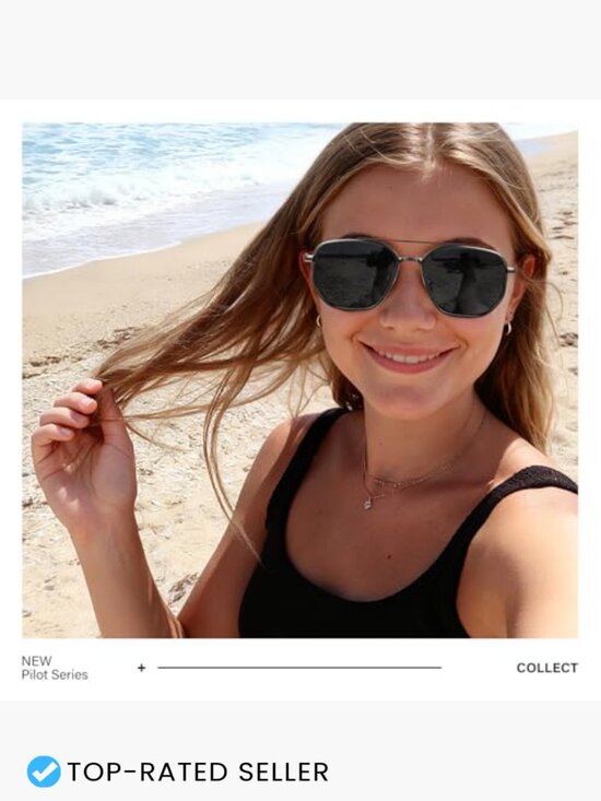 Polarized Aviator Sunglasses Metal Frame Classic Retro Driving Travel main image 5